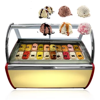 20 плочи От хранителен материал 304, Извити разтегателна стъклена врата, Твърд хладилник за сладолед /Витринный охладител