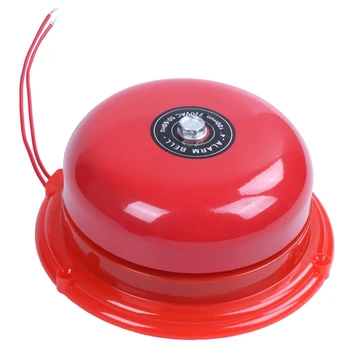 220 vac диаметър 100 мм, 4 инча, училищни пожароизвестяване кръгла форма, електрически звънец червен цвят