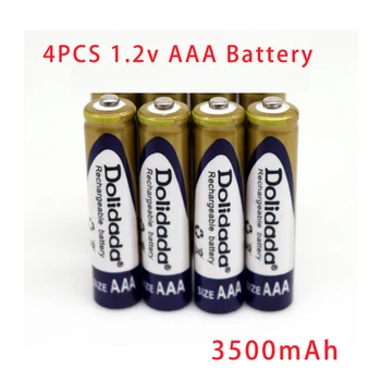 Dolidada 1.2 AAA Батерия 3500 mah Ni-mh Акумулаторна 1.2 Aa Батерия За Cd/mp3 Плейъри, Фенери Дистанционни Управления Микрофон