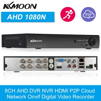 KKmoon 8CH 1080P Хибриден рекордер AHD TVI CVI DVR 5-в-1 Цифров видеорекордер P2P Мътна мрежа Цифров видеорекордер Onvif