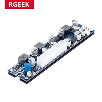 RGEEK DC DC ATX Разгара на захранване 19V 200W Pico ATX Switch захранване за майнинга 24pin MINI ITX DC-ATX PC Източник на Захранване За Компютър