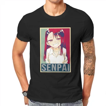 Senpai Don ' t Toy with Me, тениска Miss Nagatoro, Реколта Готическата тениска на Големия размер, с кръгло деколте, Големи продажби, Мъжки облекла в стил Харадзюку