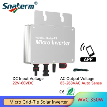 WIFI Версия на Micro WVC 350 W 300 W MPPT Инвертор Слънчева Енергия, С Препратка към мрежата на On-grid PV Инверторите Безжичен Конвертор за домашно използване на Мобилно ПРИЛОЖЕНИЕ