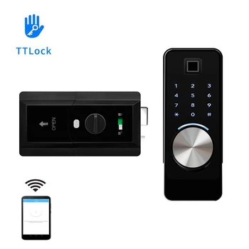 Zine Alloy Автоматично Bluetooth-съвместими с дистанционно управление TTlock приложение за биометрични данни пръстови отпечатъци, парола, код карта, заключване