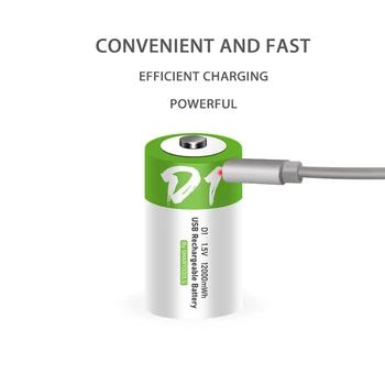 Акумулаторна батерия D1 Type-c USB батерията директно зареждане е подходяща за газови печки, битови бойлери bateria 