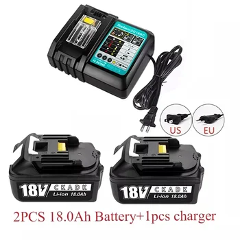 Акумулаторна батерия със зарядно устройство, литиево-йонна батерия Makita de BL1840, BL1850, BL1830, BL1860, BL1860B, LXT4 18V 18Ah
