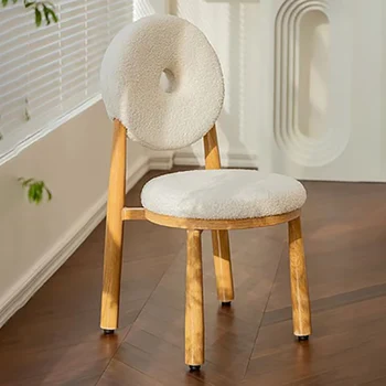 Дизайнерски трапезни столове Луксозна кухня Модерно италианско стол за почивка в спалнята Ергономични мебели за балкона Cadeira с ниска облегалка YYY10XP