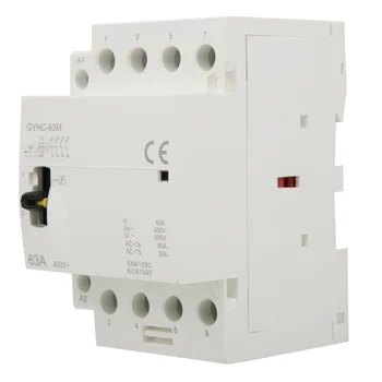 Домакинството на контактор за променлив ток на DIN-шина 4P 63A 220 v 50 Hz с превключвател за ръчно управление