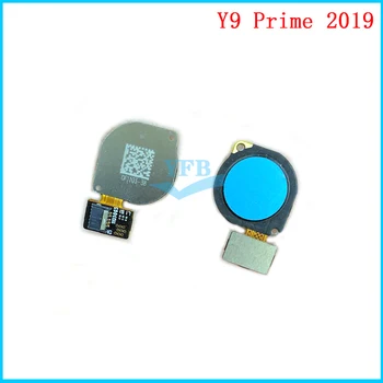 За Huawei Y9 Prime 2019 Y6 2019 Сензор за пръстови отпечатъци клавиш Home Бутон гъвкав кабел Touch ID