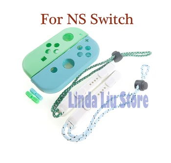 Корпус Прозрачна обвивка SL SR каишка Сменяеми калъфи Индивидуална капак за контролер Nintend Switch
