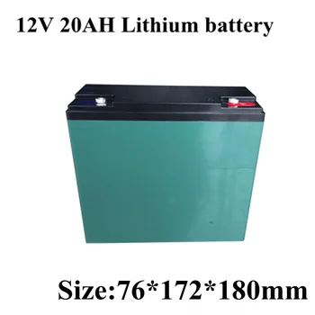 литиево-йонна батерия 12v 20ah 12v Пакет 20A Освобождаване от отговорност за резервно захранване Голф-количка под Наем на скутер Inventor Light + зарядно устройство 3A