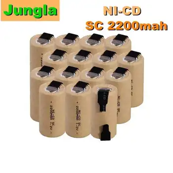 Най-ниска цена 2-20 бр. SC Battery батерии 1.2, акумулаторни батерии Nicd с капацитет от 2200 mah, електрически инструменти, устройство