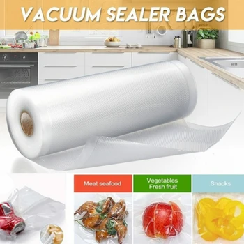 Нови кухненски вакуум опаковъчни торбички, за многократна употреба ролки, запазва свежестта на продуктите си, чанта за съхранение, вакуумни опаковки, кухненски принадлежности