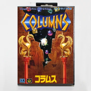 Новият пристигането на, игрална карта Columns 16bit MD за Sega Mega Drive/Genesis с търговците на предавателна