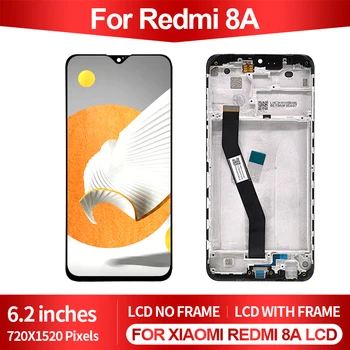 Новост, 1 бр., 6,2 инча за Xiaomi Redmi 8A, LCD дисплей за Redmi 8, тъчпад, стъклен екран, цифров преобразувател в събирането, Безплатна Доставка