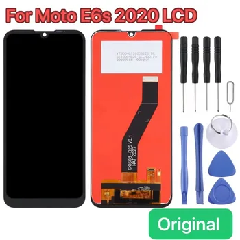 Оригинален За Motorola E6s 2020 LCD Сензорен дисплей, Дигитайзер в Събирането на E6sxt2053, Дубликат Част XT2053-2