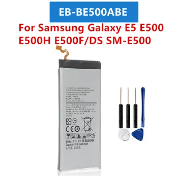 Оригинална Батерия EB-BE500ABE За Samsung Galaxy E5 E500 SM-E500F E500H E500HQ E500M E500F/DS 2400 mah, Батерия за мобилен телефон