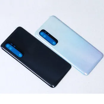 Оригиналната със стъклен капак на отделението за батерията за Xiaomi Note 10 Lite, делото с двойно странично лепило
