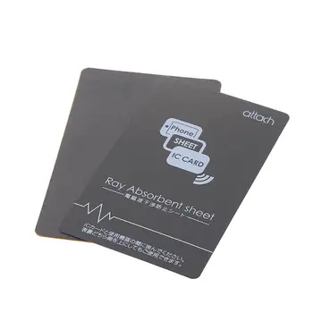 Сива Антиметаллическая магнитен стикер NFC, Пастьор за мобилен телефон iPhone, Картата за контрол на достъпа до гума, Защита на IC карти