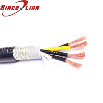 Спирачната верига на Специален проводник Высокогибкая спирачната верига Екраниран кабел 2 м TRVVP 3-жилен маслостойкий сгъваем специален кабел за робот