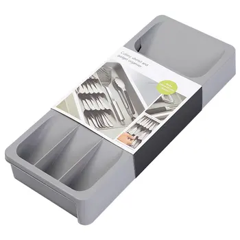 Тава За Съхранение Органайзер Кутия Кухненски Инструменти Кутия За Съхранение На Прибори За Хранене Пластмасов Контейнер Ножевой Блок За Съхранение На Лъжици И Вилици