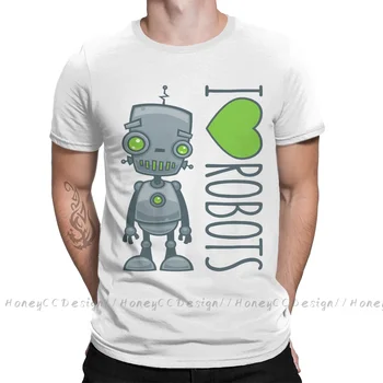 Тениска с надпис Love death and robots, мъжки t-shirt по-високо качество от 100% памук с къс години ръкав във формата на сърце, ежедневни риза, свободна