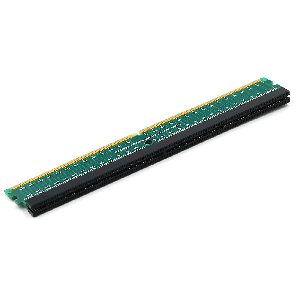 Адаптер DDR5 U-DIMM адаптер за лаптоп DDR5 RAM Тестер памет 1.1 V 288Pin Тенис на DIMM за PC