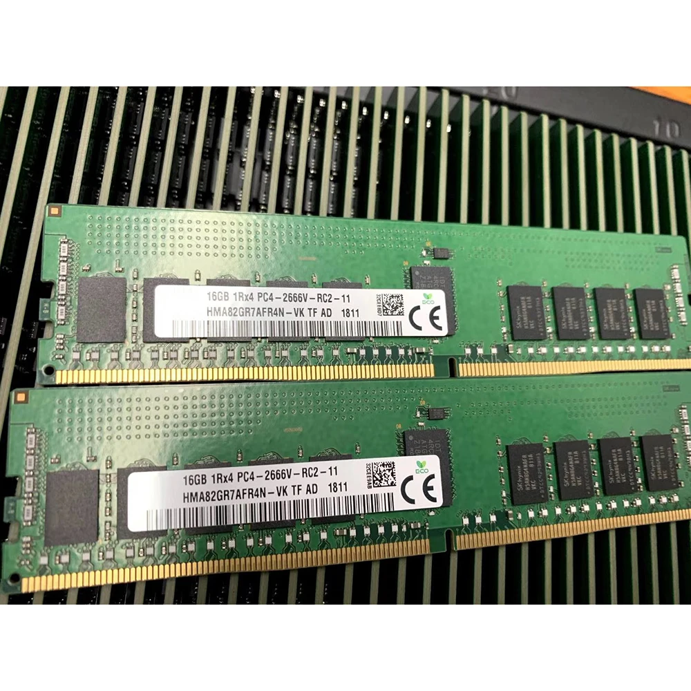 16GB 16G 1RX4 DDR4 PC4-2666V ECC REG HMA82GR7AFRAN-VK Оперативна памет За SK Hynix Памет Високо Качество, Бърза доставка