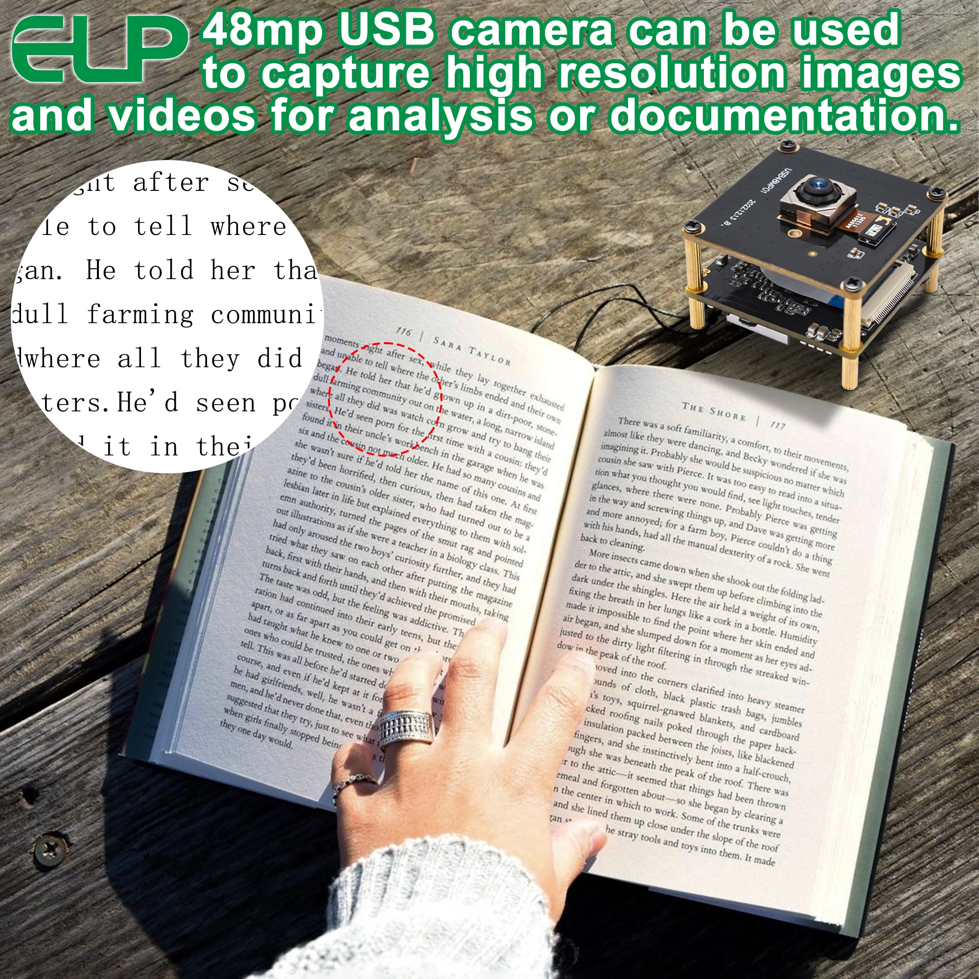 ELP Бърз Автофокус AF 48MP USB Модул камера 8000*6000 70-градусным Мини-обектив за видео-конферентна връзка, на живо, Сигурност