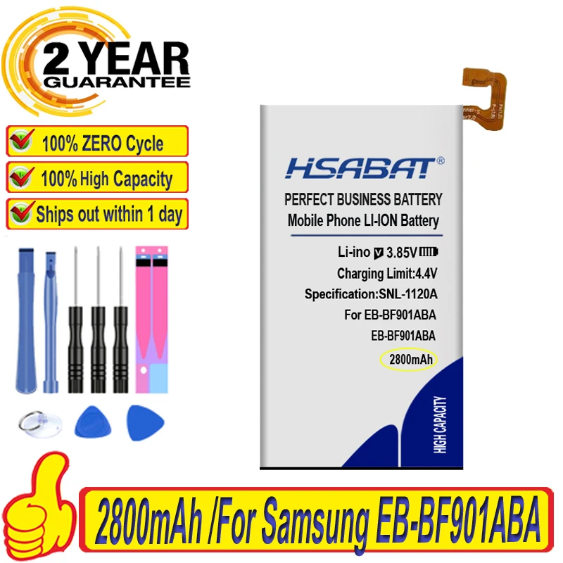 Най-добрата марка, 100% нов 2800 ма, EB-BF900ABA, EB-BF901ABA, батерия за Samsung Galaxy SM-F900F, батерии