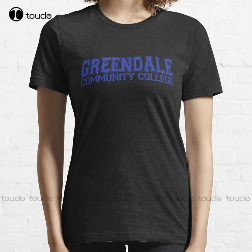 Тениска от Джърси колеж Гриндейл (в синьо), Бяла тениска на поръчка, тениска с дигитален печат за тийнейджъри Унисекс, памучни ризи Xs-5Xl