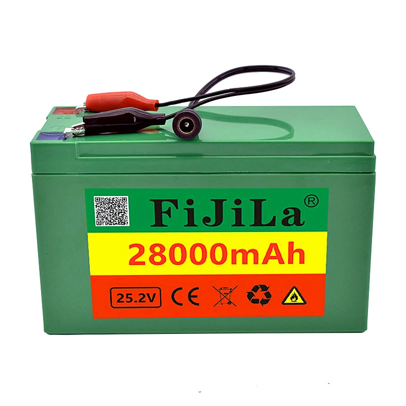 24 В 28,0 Ah, 6 S 3 P 18650, литиева батерия 25,2 В 28000 ма, Електрически велосипед, мотопед/электровелосипед/литиево-йонна батерия със зарядно устройство