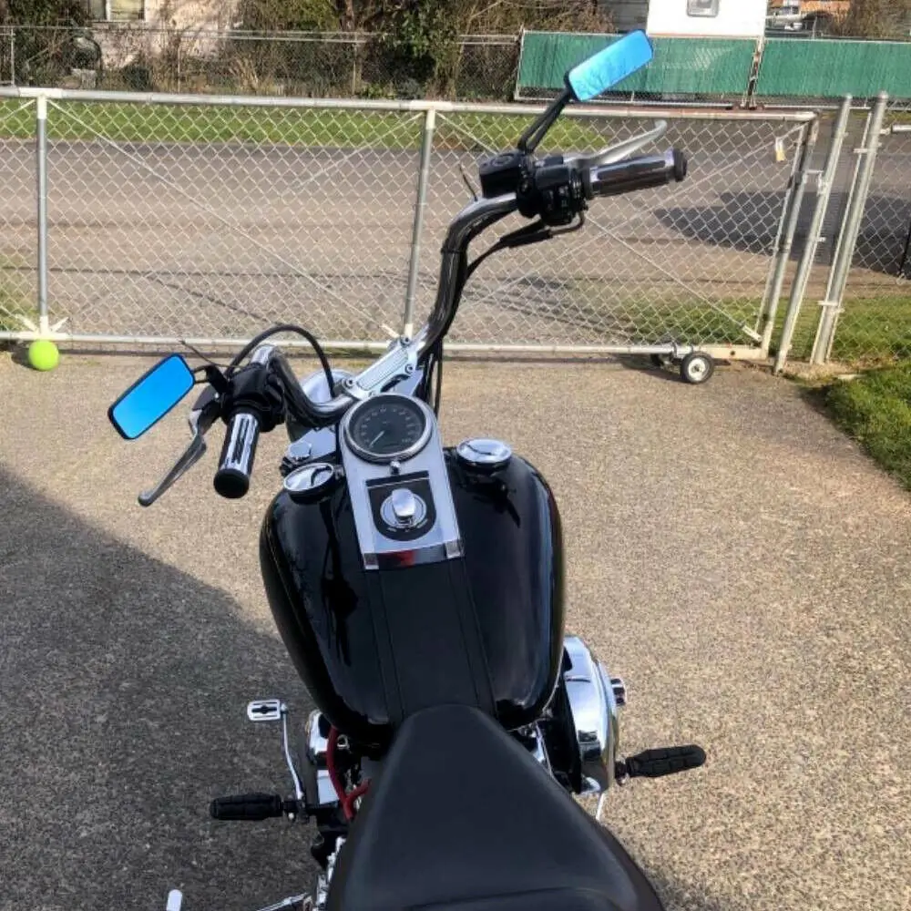 странични огледала за обратно виждане мотоциклет 8 мм, 10 мм, за Harley Honda, Yamaha, Kawasaki Street Sports Chopper Bike Cruiser Universal