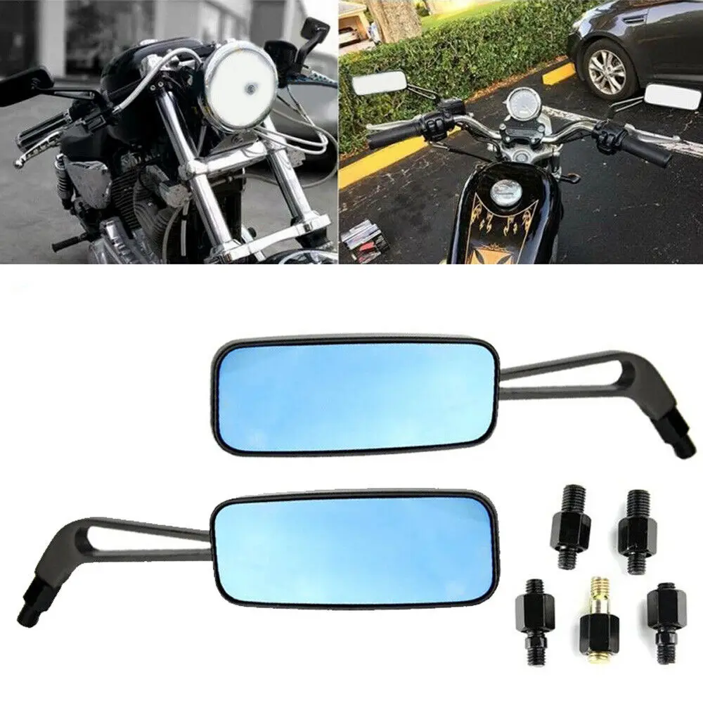 странични огледала за обратно виждане мотоциклет 8 мм, 10 мм, за Harley Honda, Yamaha, Kawasaki Street Sports Chopper Bike Cruiser Universal